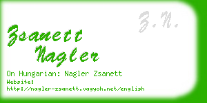 zsanett nagler business card